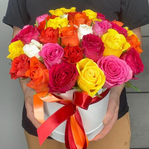 Roses in a box