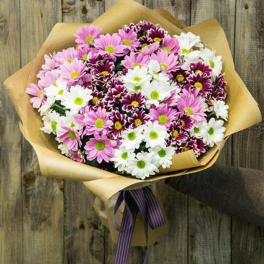 Bouquet of 15 chrysanthemums
