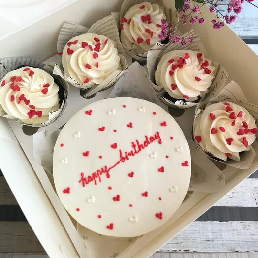 Комбо 5 капкейков HBD