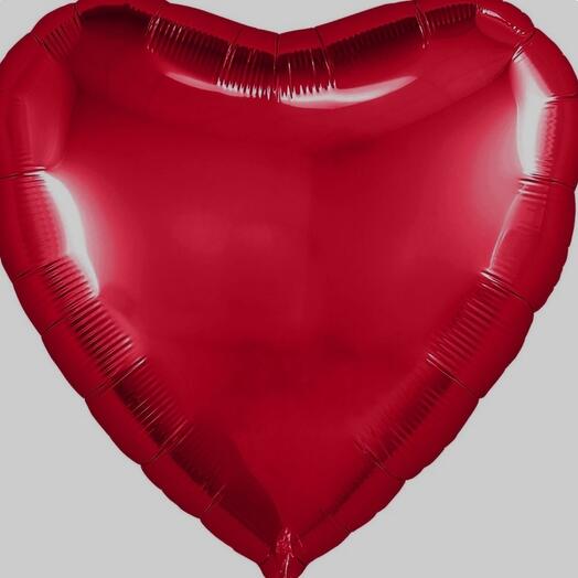 Globo de papel de aluminio-corazón