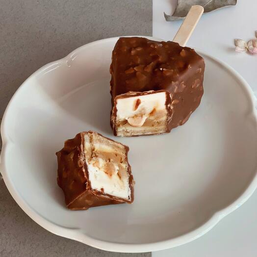 Tarta de queso en un palo de Caramelo