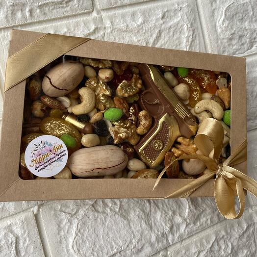 Juego de nueces con chocolate belga