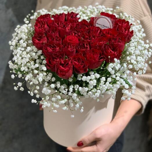 Сердце из роз