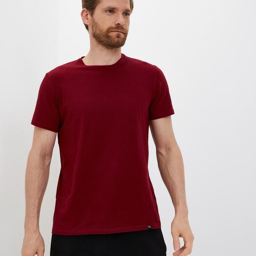 Футболка мужская бордовая Simple collection