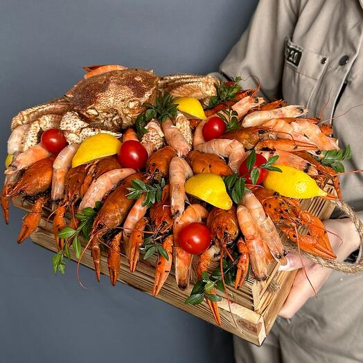 Мужской бокс с крабом