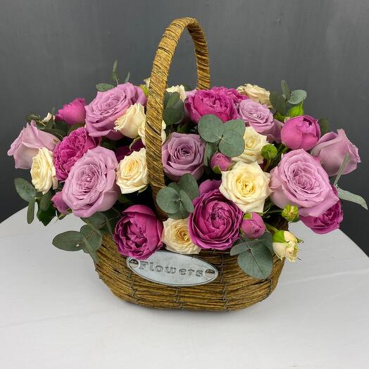 Cesta de flores