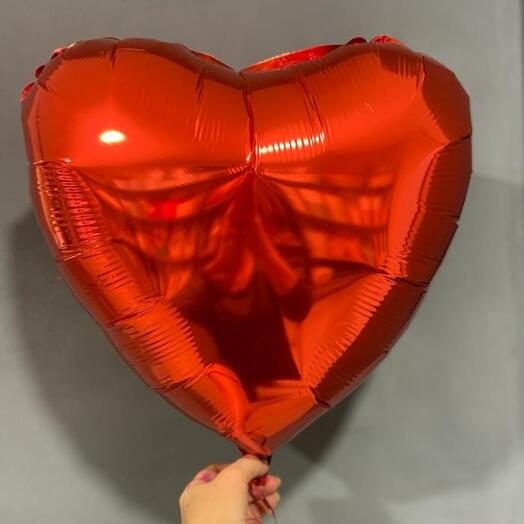 Corazón de globo de aluminio