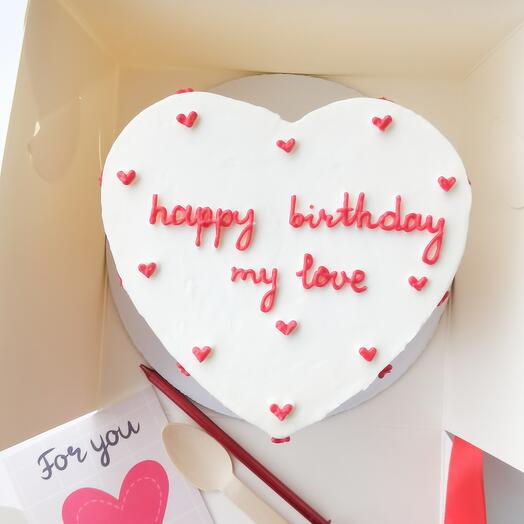 Бенто торт "Happy birthday, my love"