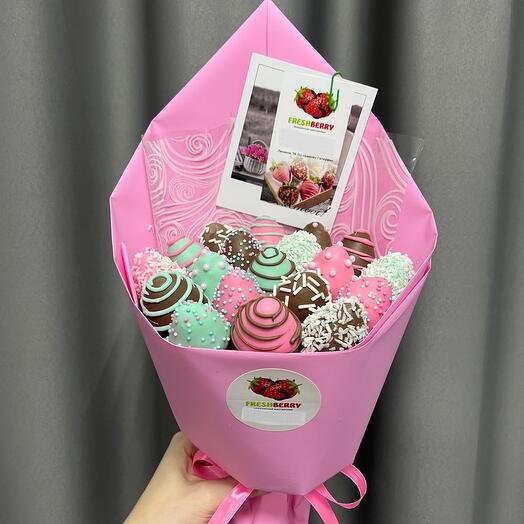 Букет из клубники в шоколаде XS