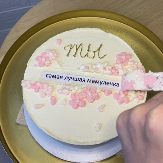 MAXI 700 гр Бенто-торт «Скрытая надпись»