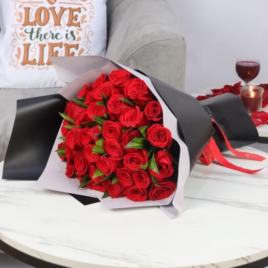 Love Bouquet 35 Red Roses