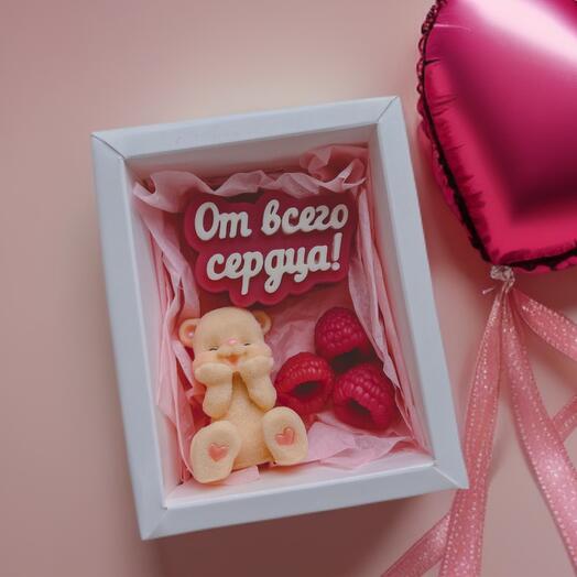 Мини комплимент из мыла «От всего сердца»