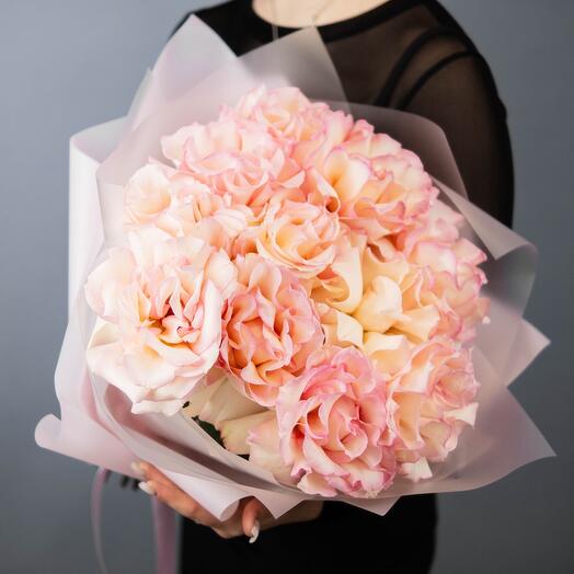 Монобукет с нежно розовой французской розой