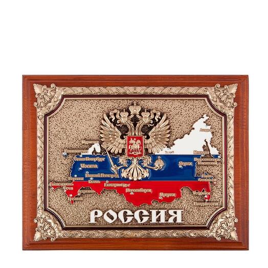 Панно "Россия" в подарочной коробке 25х20