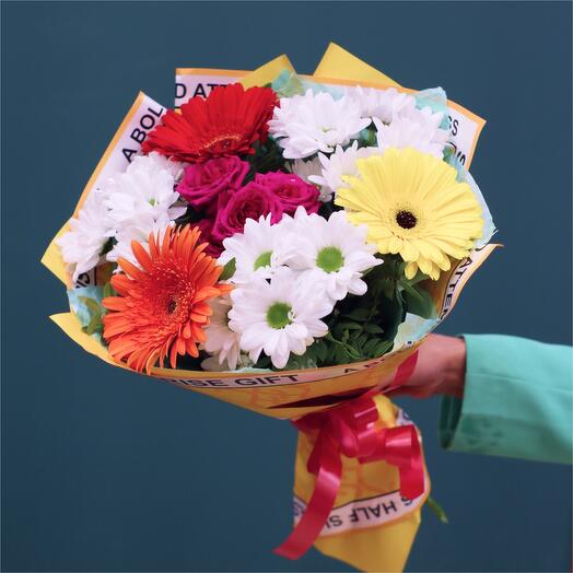 Букет цветной. Размер М