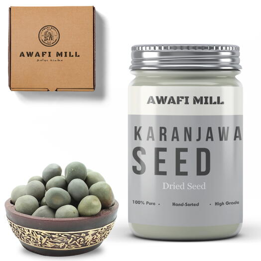 AWAFI MILL Karanjawa Seed | Sagargota Fever Nut - Bottle of 100 Gram