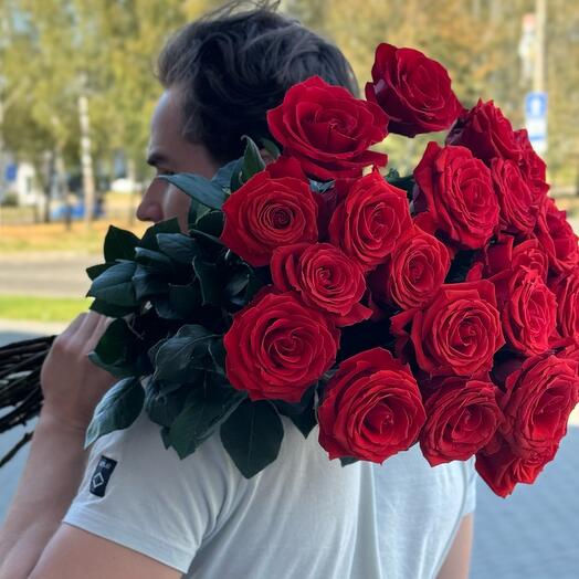 25  роз под ленту