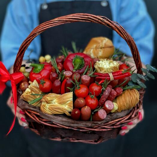 Мужской букет 🥩 подарочная корзина 🎁