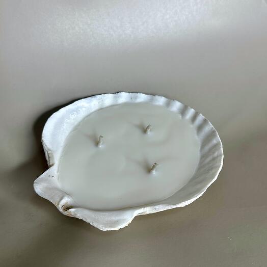 Аромасвеча ракушка с ароматом молоко и мед