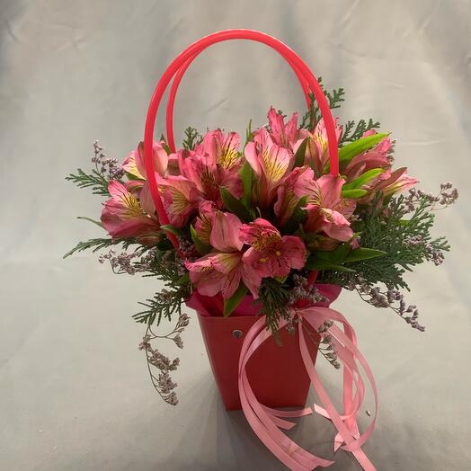 Alstroemeria in the handbag