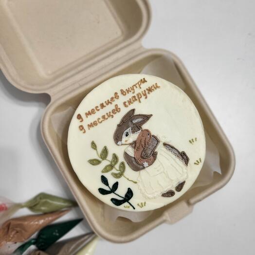 Бенто-торт с зайчиками