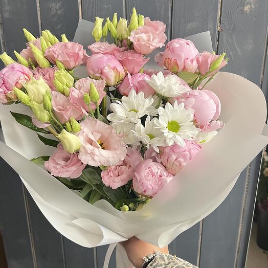 Bukiet mix rożowy 💞