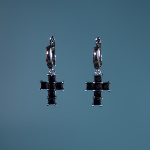 Серьги из шпинели 11149-0126