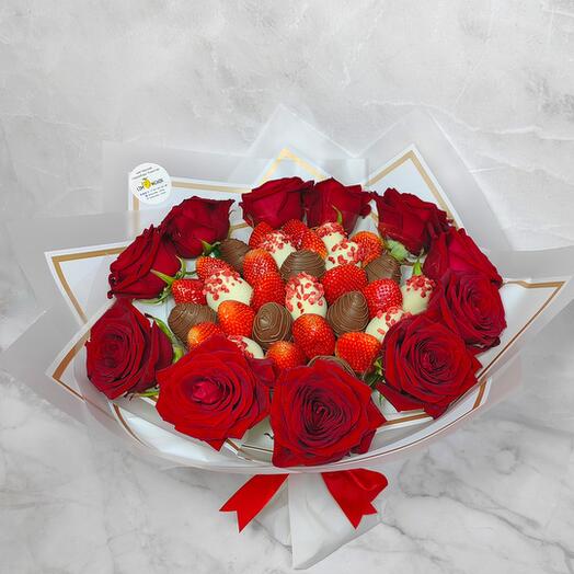 Букет "Красная роза"