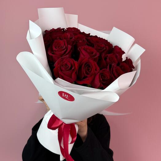 Моно букет из 25 роз