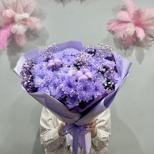 Хризантема лавандовая 💜