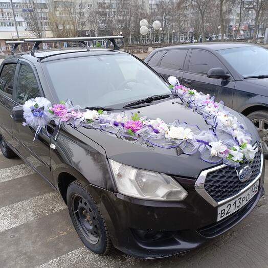 Украшение на свадебную машину