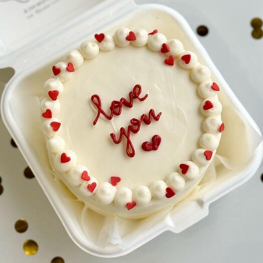 Бенто торт «love you»