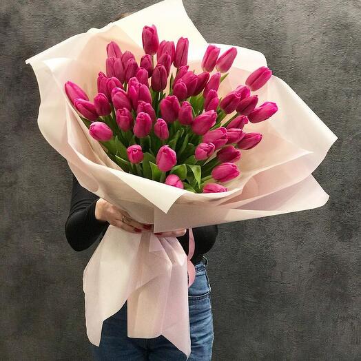 51 малиновый тюльпан