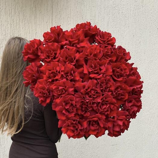 Страстный букет из французских роз 🌹♥️🌹
