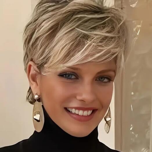 Blonde Luxe – Sleek Bob Wig with Bangs