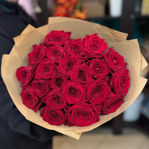 21 Красная Роза в крафте 😍(50)