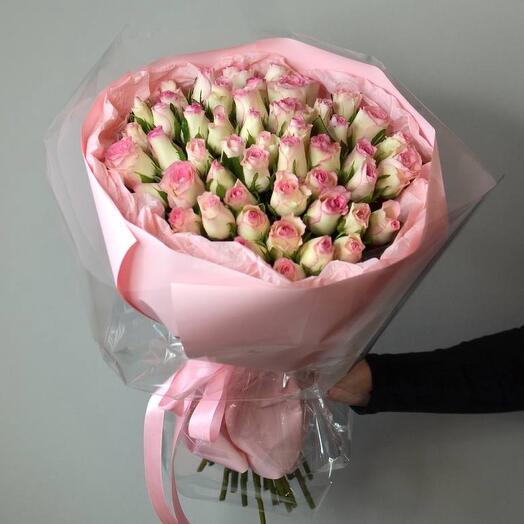 Bouquet of 37 pink roses ( Kenya )
