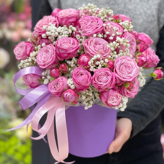 Композиция из кустовой розы "Endless love"