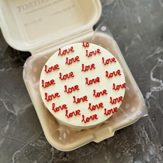 Бенто торт «love»