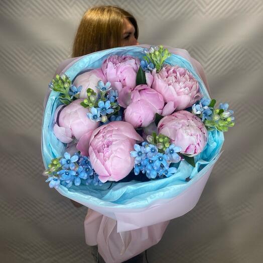Пионы и Незабудки️😍
