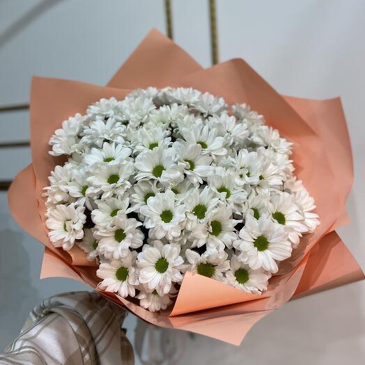 Ромашковые хризантемы в упаковке🧡