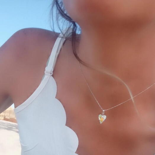 Colgante KRYSTAL Cuore Silver