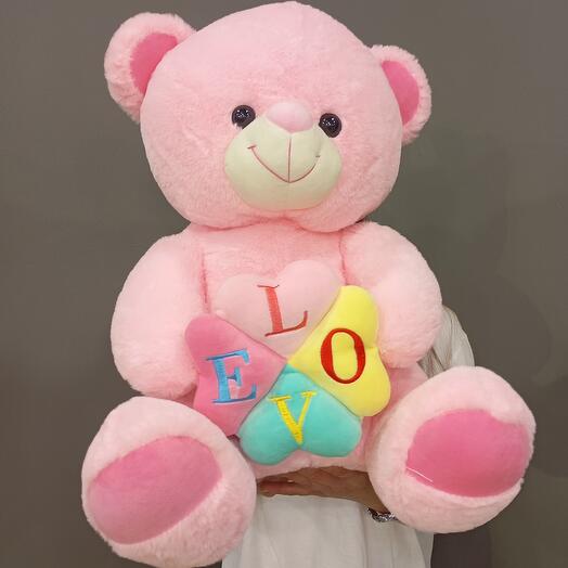 Розовая мишка