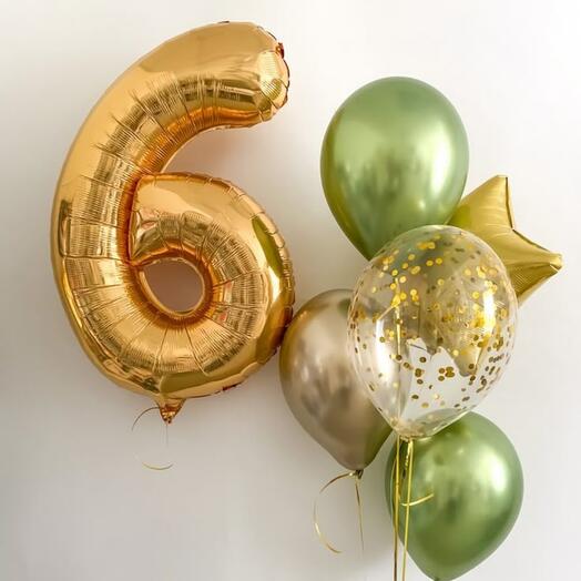 Воздушные шары на день рождения в 6 лет