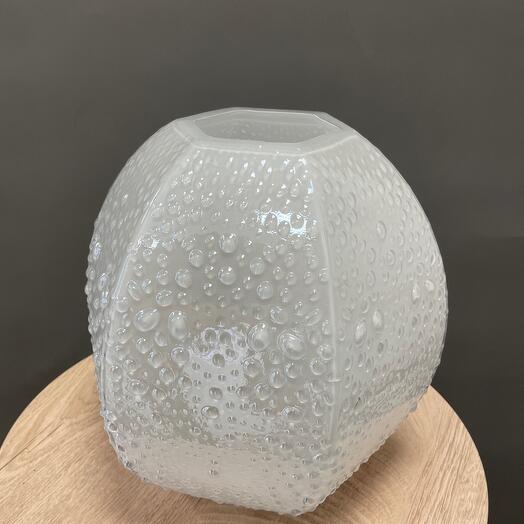 Ваза стеклянная перламутровая