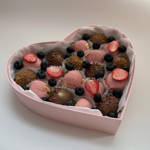 Розовое сердце