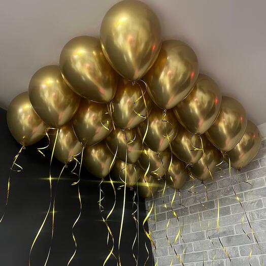 Шары под потолок Золотая голактика