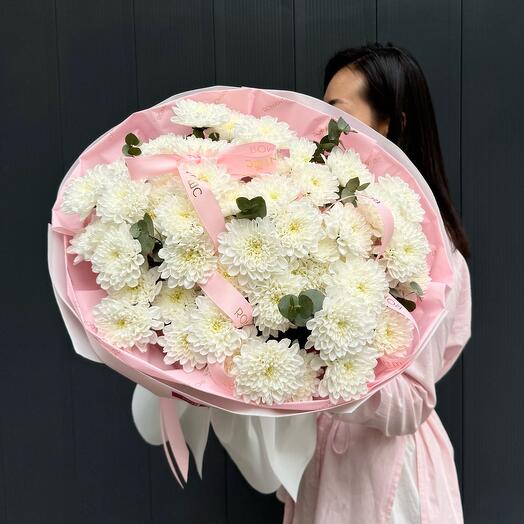 Букет из 9 хризантем