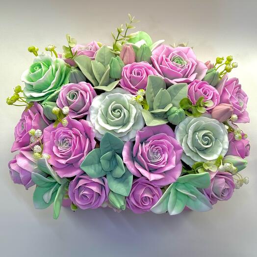 Букет Розовая мечта мыло