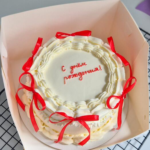 Торт с бантиками в стиле Ламбет на день рождения девушке, женщине, подарок, тренд